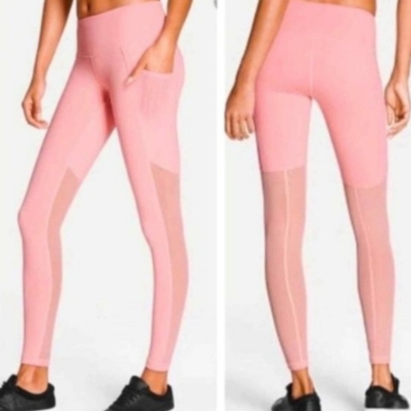 Victoria's Secret Sport Mauve Pink Mesh Knockout Leggings Size Small - Picture 1 of 7